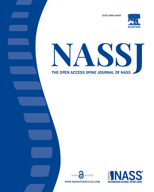 Go to journal home page - North American Spine Society Journal (NASSJ)